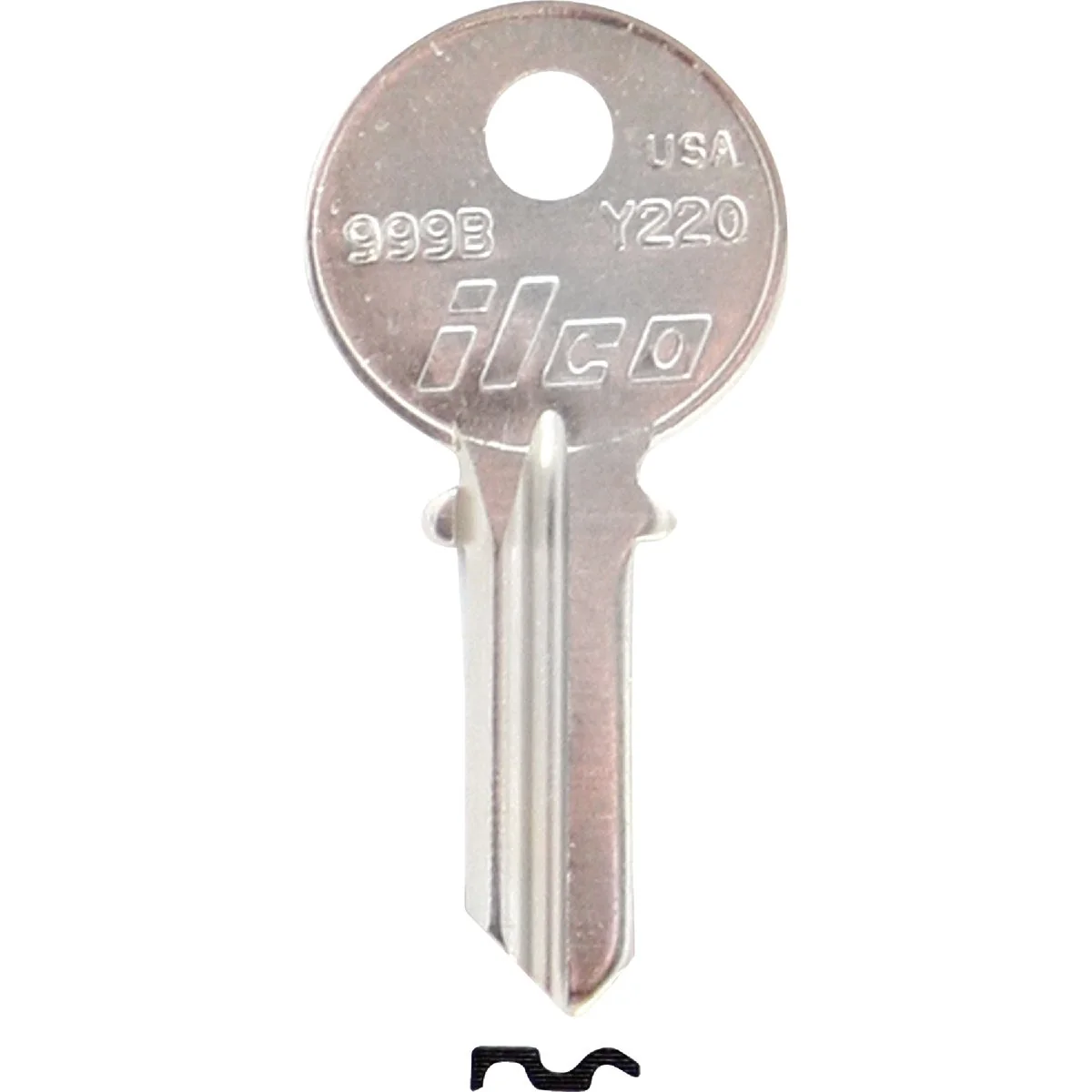 Practical ILCO Yale Nickel Plated House Key Y220 10-Pack Trendy