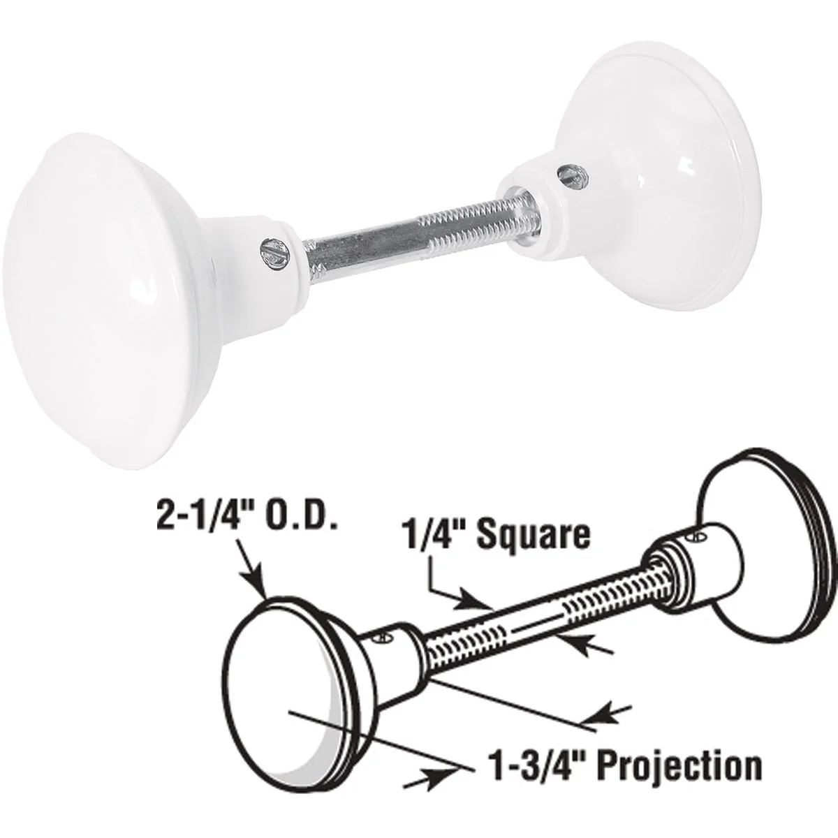 Specialty Defender Security White Hall Closet Door Knob Relaxed