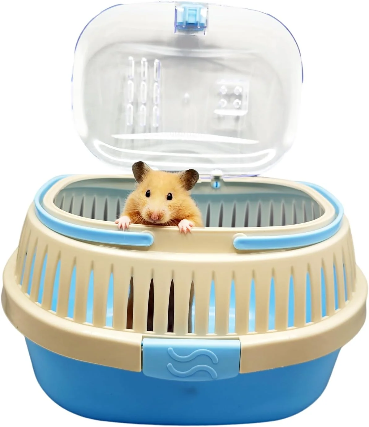 Smart Hamster Carrier Guinea Pig Carrier 13 X 11 X 8 In Portable Hamster Travel Cage with Ventilation Holes Outdoor Small Animal Carrier for Rat Gerbils Rabbit Hedgehog Squirrel Mouse Sugar Glider Official