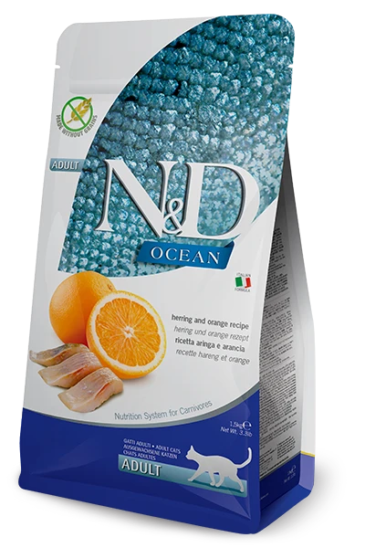 Flexible Farmina N D Ocean Herring and Orange Cat Food Farmina N D Ocean Herring and Orange Cat Food Artisan