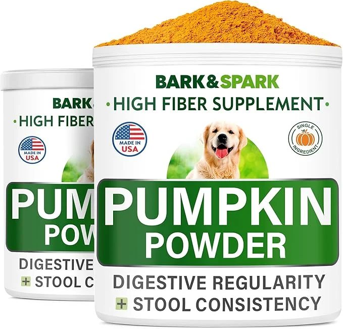 Specialty Pumpkin for Dogs – 16.2oz Powdered Fiber Supplement and Stool Softener – Treat Diarrhea Constipation Upset Stomach Food Sensitivity – Improve Digestion – Made in USAAbout This Innovative