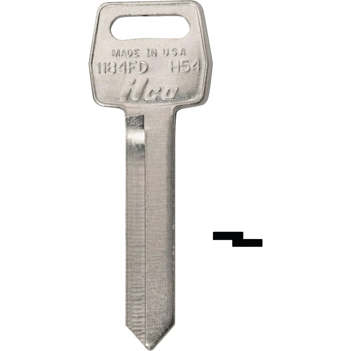 Fashionable ILCO Ford Nickel Plated Automotive Key H54 10-Pack Quality