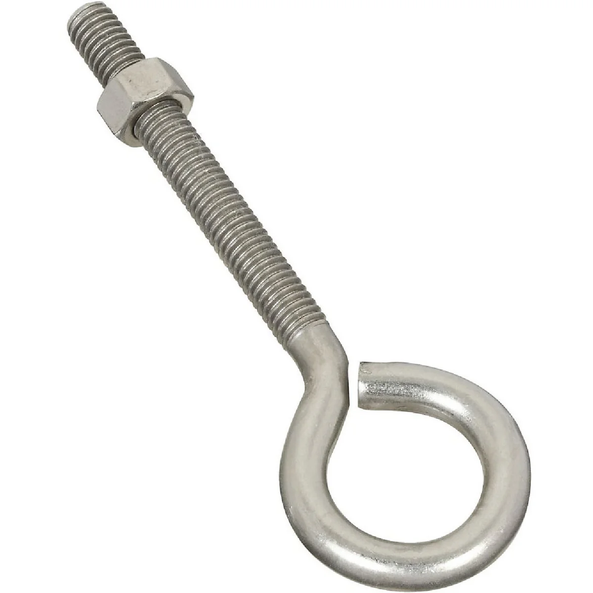Classic National 3 8 In. x 5 In. Stainless Steel Eye Bolt Stylish