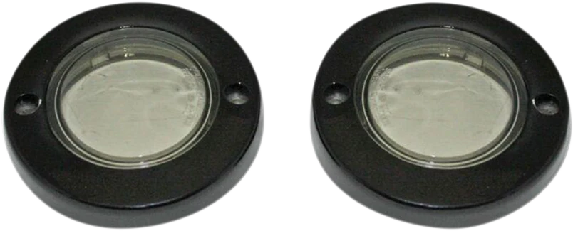 Professional Custom Dynamics ProBEAM Flat Bezel Turn Signal Adapters – Black Smoke PB-FLAT-BEZ-BS Excellent