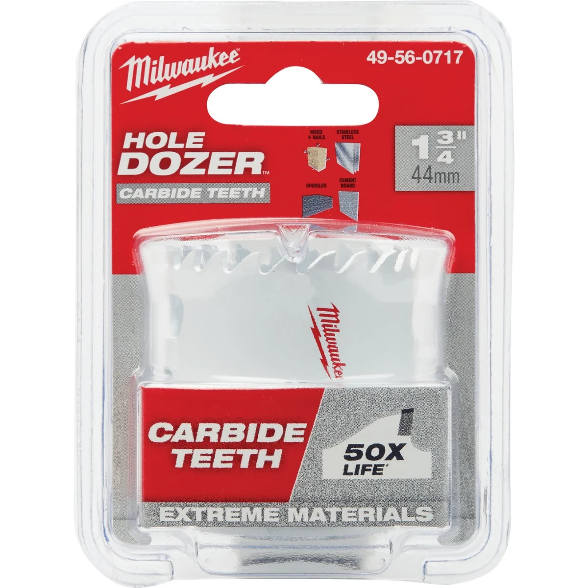 Outstanding Milwaukee HOLE DOZER 1-3 4 In. Hole Saw with Carbide Teeth Classic