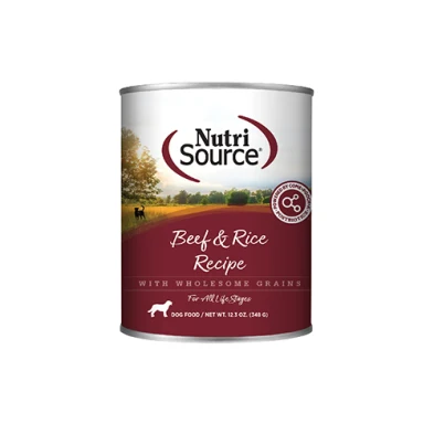 Practical NutriSource® Beef Rice Recipe Wet Dog Food Durable