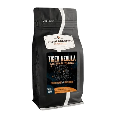 Powerful Tiger Nebula Whole Bean Coffee 12 Ounce Casual