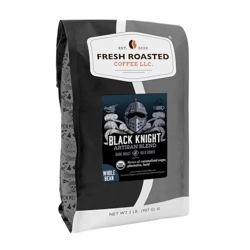 Breathable Organic Black Knight Whole Bean Coffee 32 Ounce Genuine