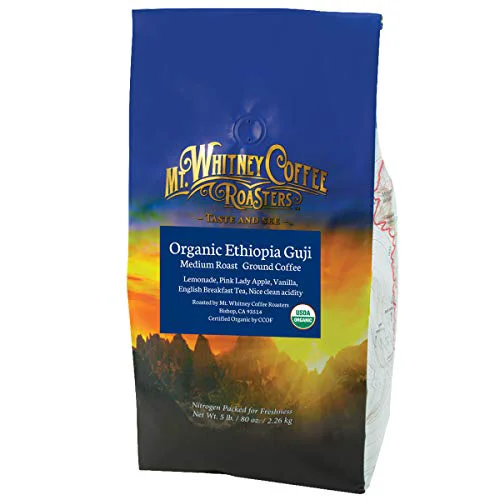 Dependable Mt. Whitney Organic Ethiopia Guji Coffee 80 Ounce Luxury