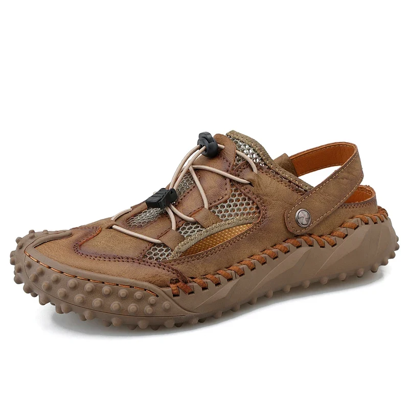 Durable Men’s Casual Mesh Outdoor Sandals Lightweight Non-Slip Beach Wading Shoes Unique