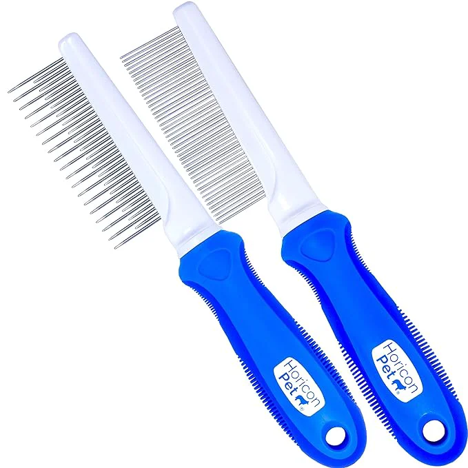 Modern Detangling and Grooming Dog Comb Set for Dogs Cats Small Animals Natural