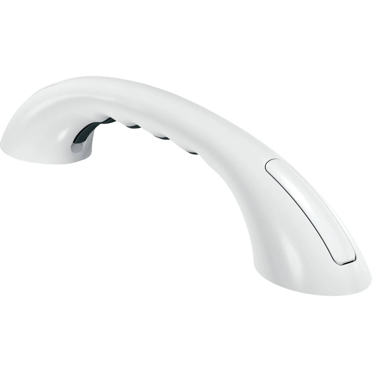 Innovative Moen Home Care 9 In. x 7 8 In. Concealed Screw Glacier Grab Bar White with Rubber Pad Pure