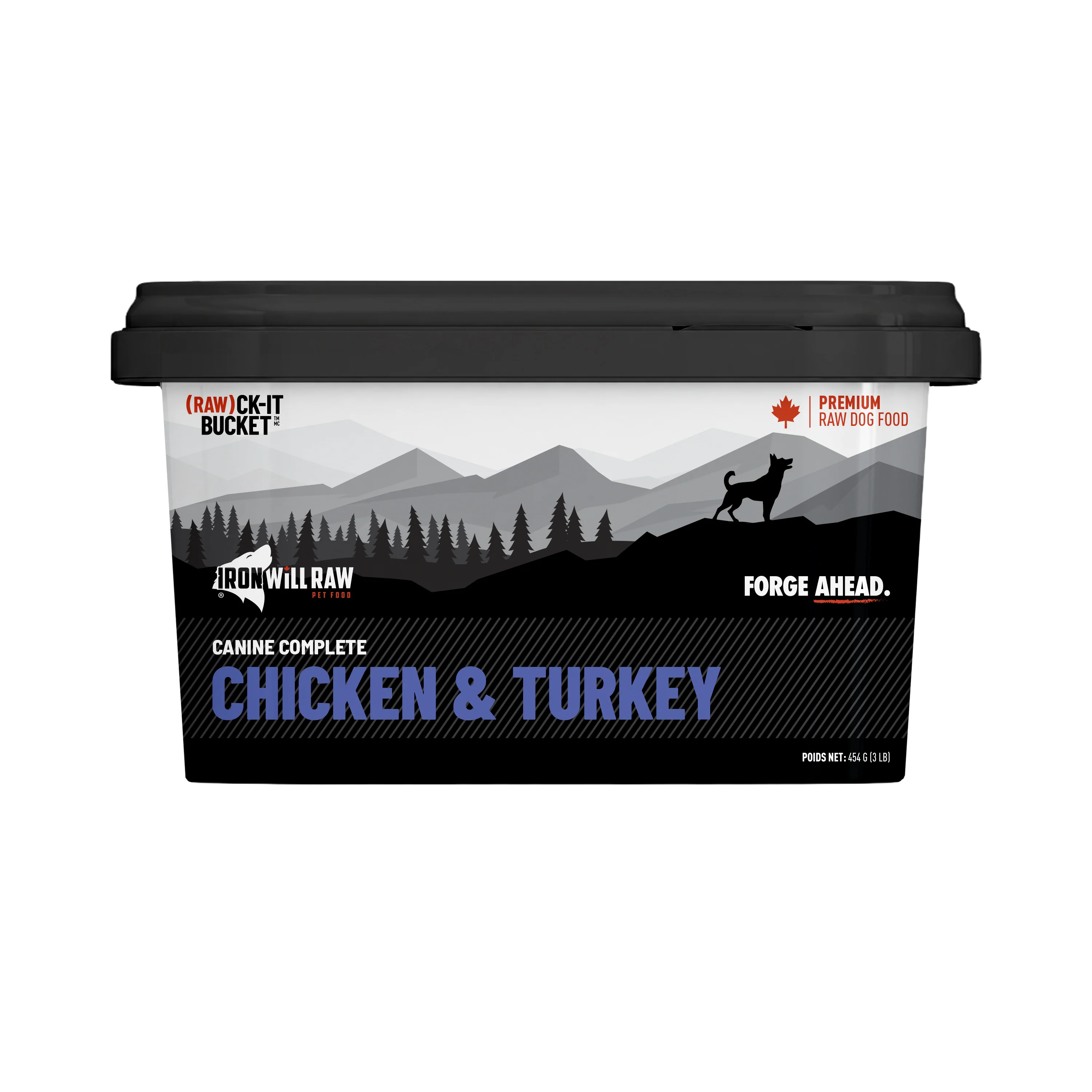 Recyclable Iron Will RAW ck-It Bucket Chicken Turkey Raw Dog Food 3 LB Iron Will RAW ck-It Bucket Chicken Turkey Raw Dog Food 3 LB Optimized