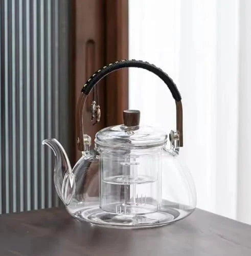 Organic Japanese Style 950ml Glass Teapot with Removable Infuser Outstanding