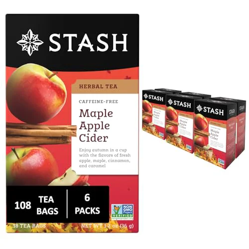 Carefully Designed Maple Apple Cider Herbal Tea 108 Count Traditional