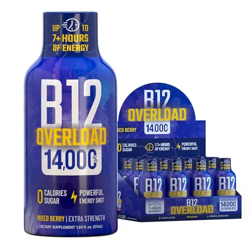 Clean B12 Overload Extra Strength Energy Shot 23.16 Fl Oz Advanced
