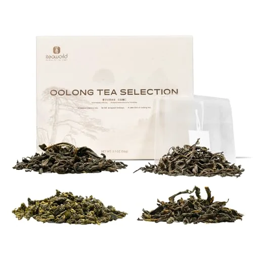 Traditional 4 Flavors Oolong Loose Leaf Tea Sampler 2.1 Ounce Relaxed
