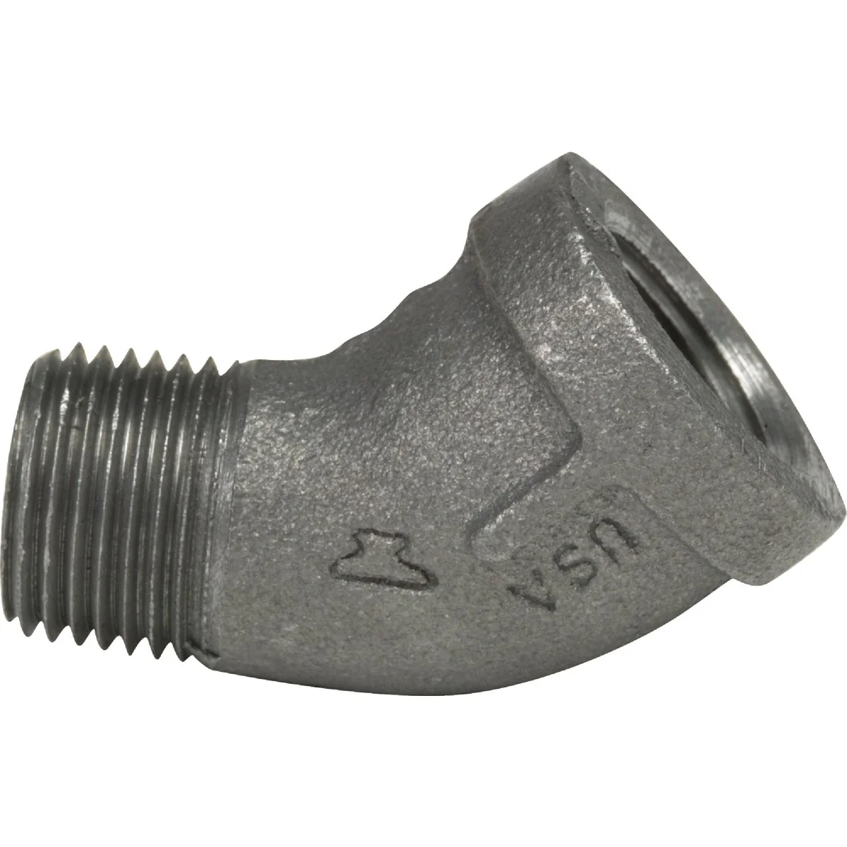 Sophisticated Anvil 1-1 4 In. 45 Deg. Street Malleable Black Iron Elbow 1 8 Bend Expertly Made