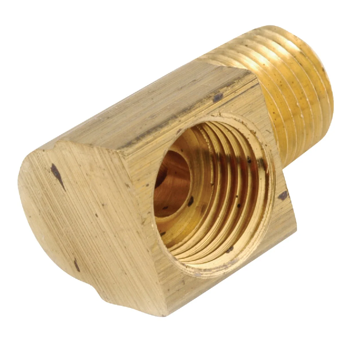 Solid Anderson Metals 5 16 In. x 1 8 In. Male 90 Deg. Inverted Flare Brass Elbow 1 4 Bend Premium