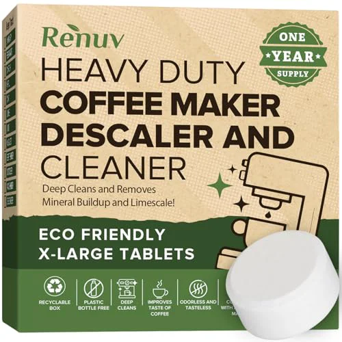 Elegant Coffee Maker Cleaner Descaler Tablets 12 Count Stylish