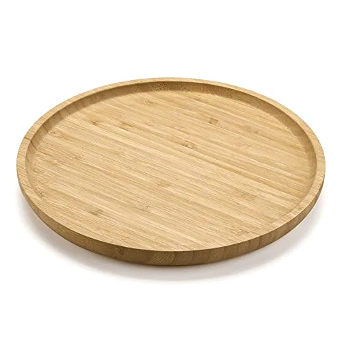 Flexible Round Bamboo Tray Casual
