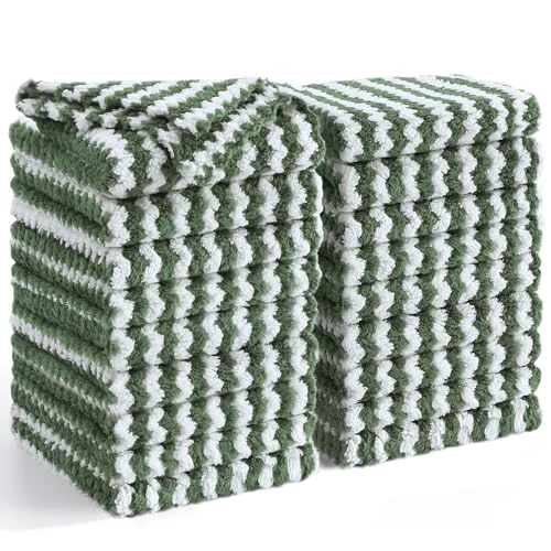 Recyclable 18 Pack Coral Velvet Dish Cloths 18 Count Advanced