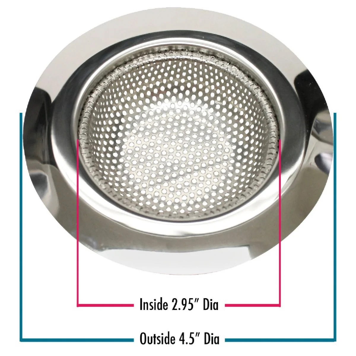 User-Friendly Do it 4-1 2 In. Stainless Steel Kitchen Sink Strainer Cup 2-Pack Efficient
