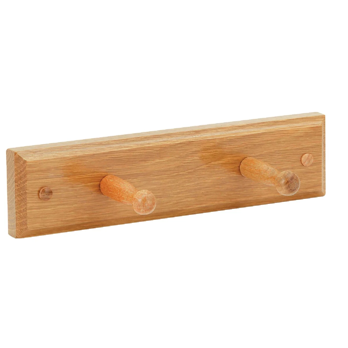 Effective Home Impressions Double Hook Solid Oak Robe Hook Efficient
