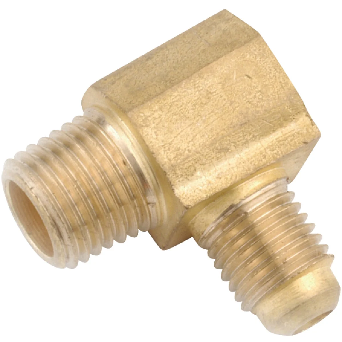 Trendy Anderson Metals 1 2 In. x 3 8 In. Male 90 Deg. Flare Brass Elbow 1 4 Bend Comfortable