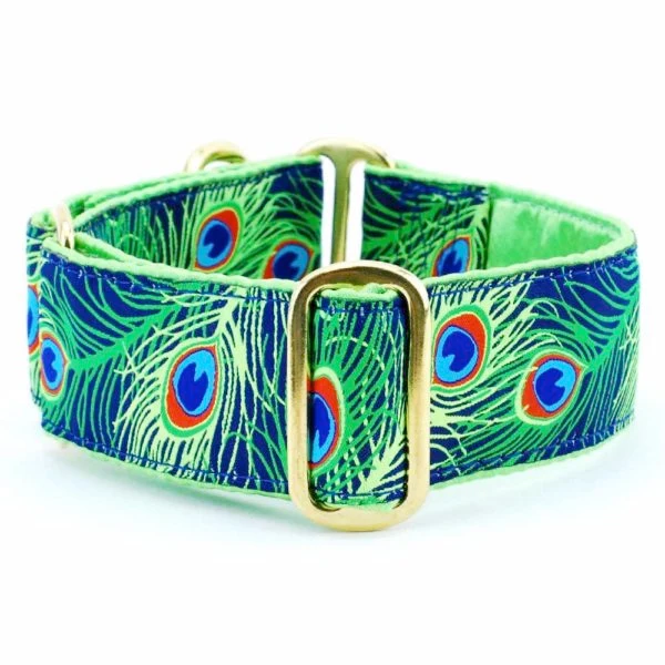 Premium Paradise Found Navy – Exclusive Buckle Martingale Dog Collar First-Class