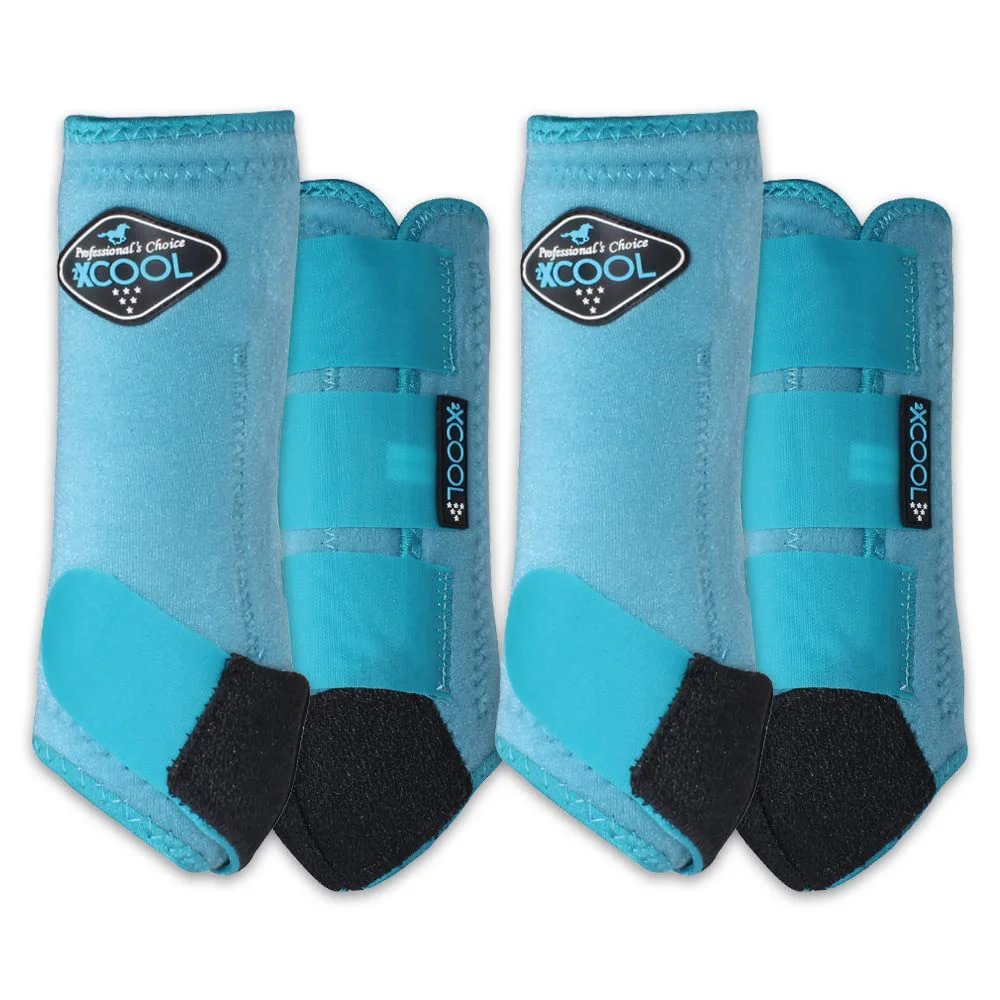 Efficient Professional’s Choice 2XCOOL Sports Medicine Horse Boots – Lightweight Breathable Protection Small Turquoise – 4 Pack Versatile