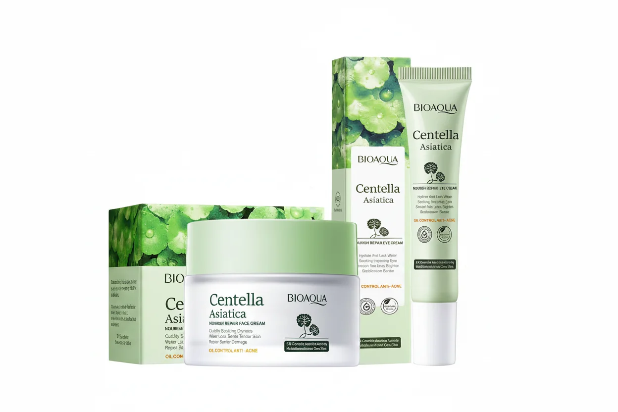 Sophisticated BIOAQUA Centella Asiatica Moisturizing Face Cream and Eye Treatment Premium