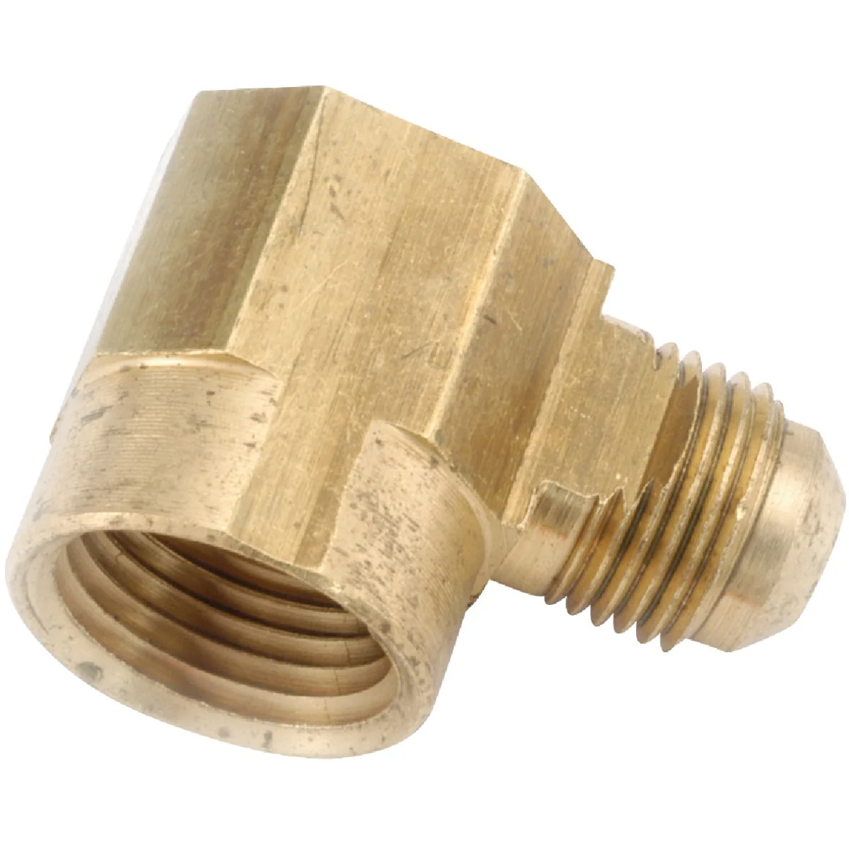 Elegant Anderson Metals 5 8 In. x 1 2 In. Female 90 Deg. Flare Brass Elbow 1 4 Bend Premium Material
