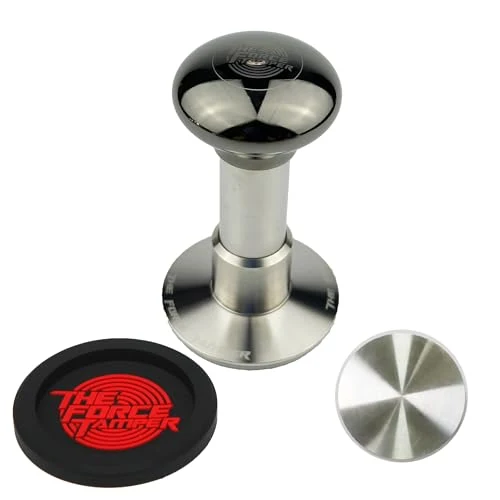 Minimalist 54.00mm Standard Set Black Mirror Jellyfish AL Handle Coffee Tamper World-Class