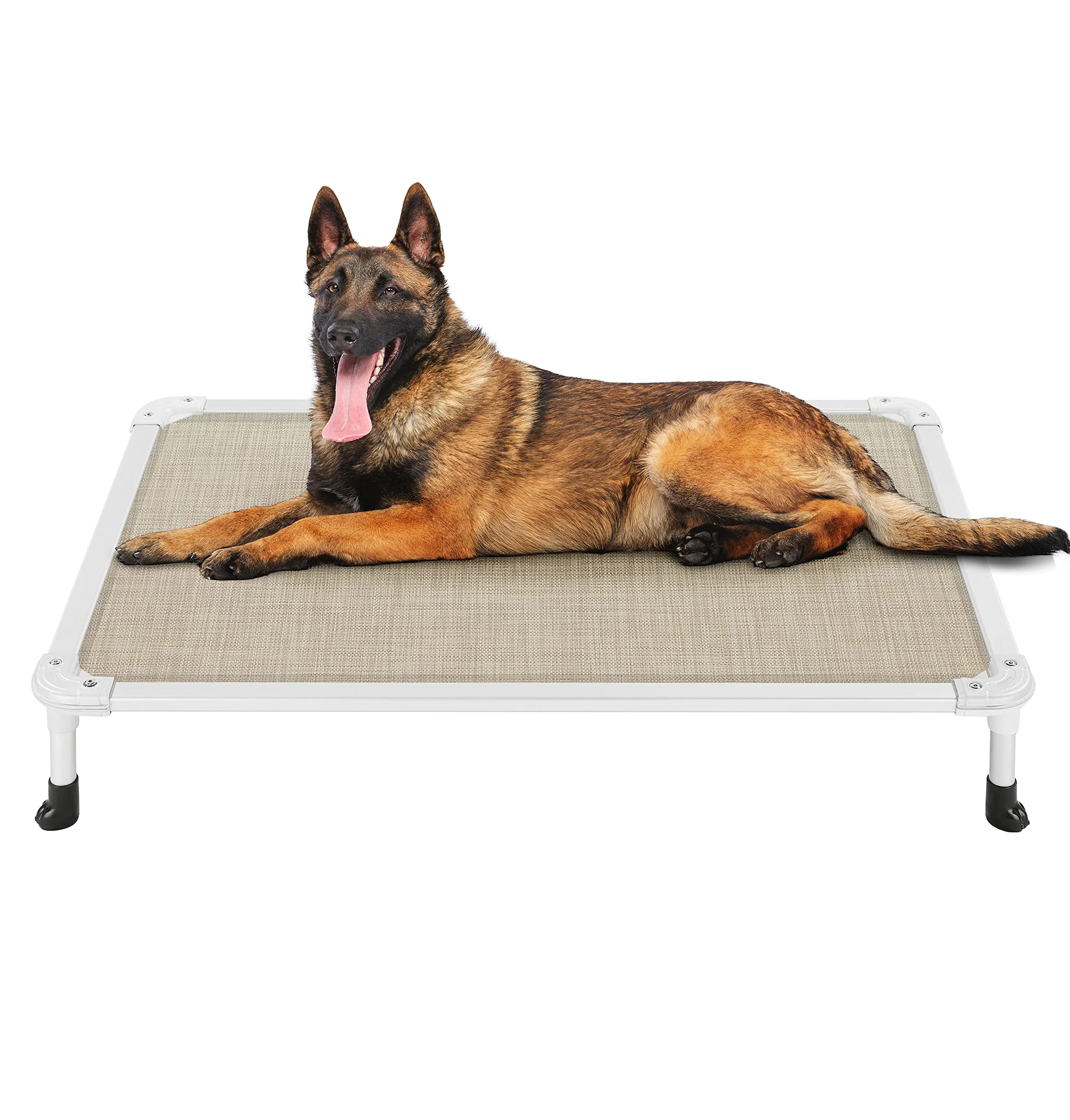 Clean Veehoo Chew Proof d Dog Bed – Cooling Raised Cot Beige Large Verified