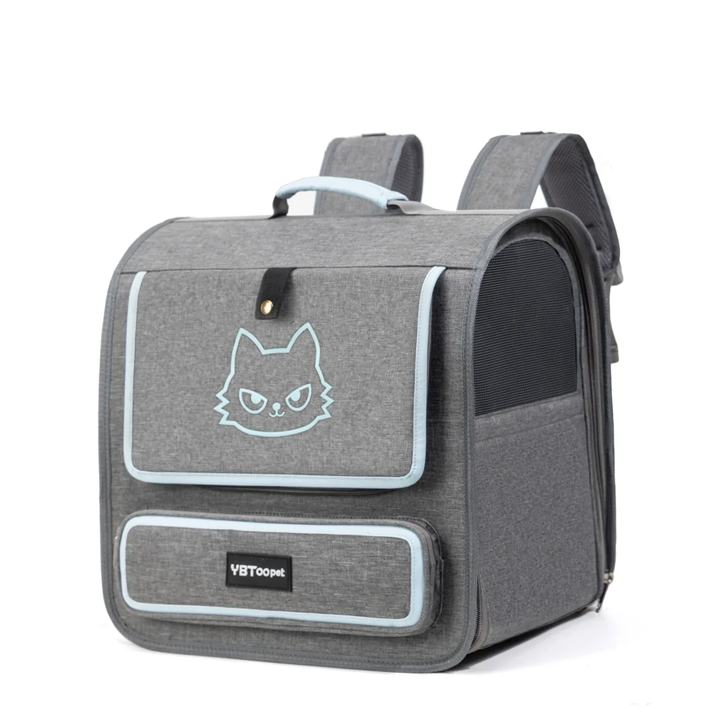 Elite Foldable Pet Carrier Backpack Breathable Travel Bag for Cats and Small Dogs Expertly Made