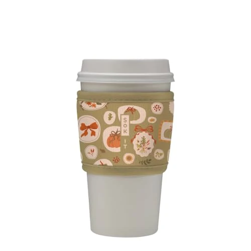 Certified HotSok Coffee Tea Reusable Insulated Neoprene Cup Sleeve Crafted