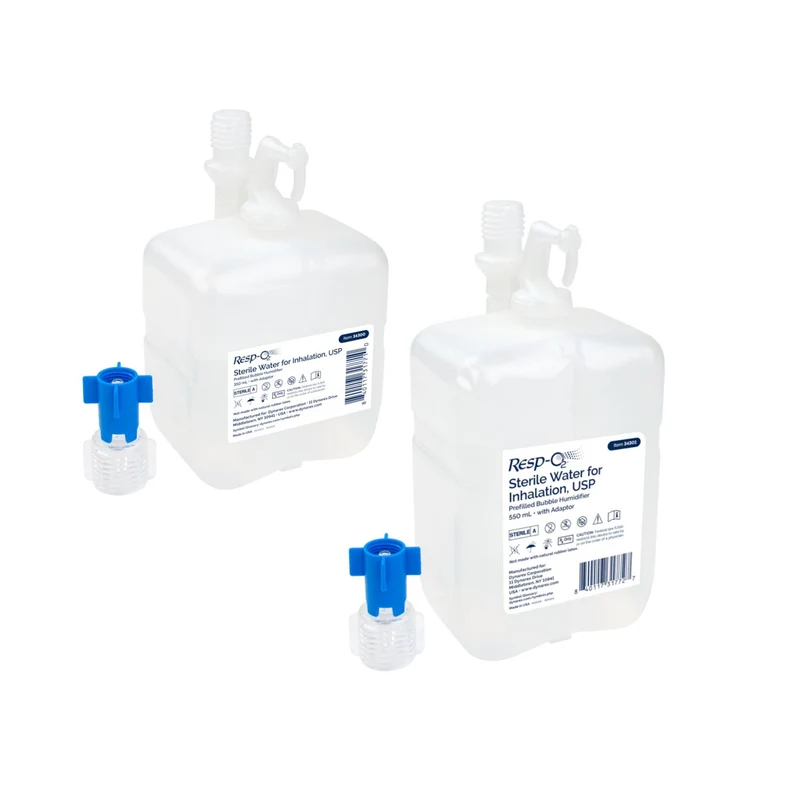Dependable Dynarex Resp-O2 Prefilled Sterile Water Bubble Humidifier Elite