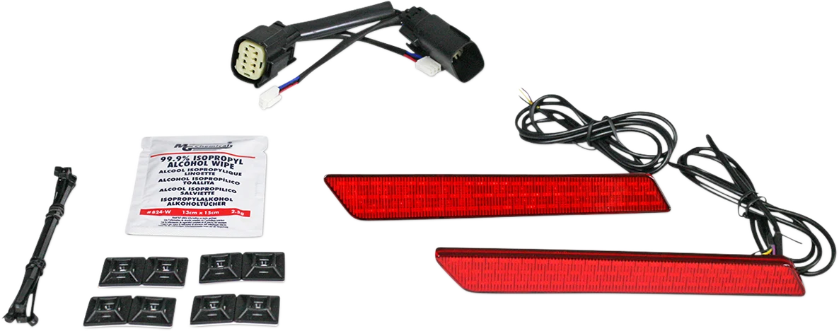 High-End Custom Dynamics Saddlebag Latch Lights – SS8 – Red CD-LATCH-SS8-R Quality