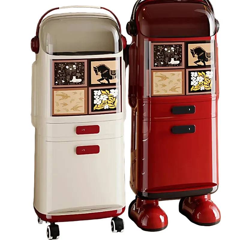 Versatile Multi-Layer Kitchen Trash Can with Lid and Odor Control Original