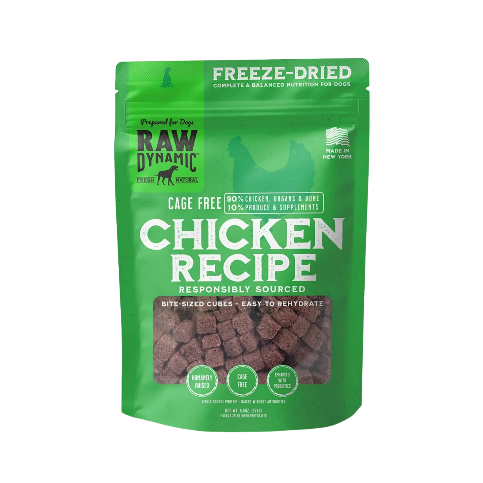 Advanced Raw Dynamic ze-Dried Raw Chicken Formula for Dogs Recyclable
