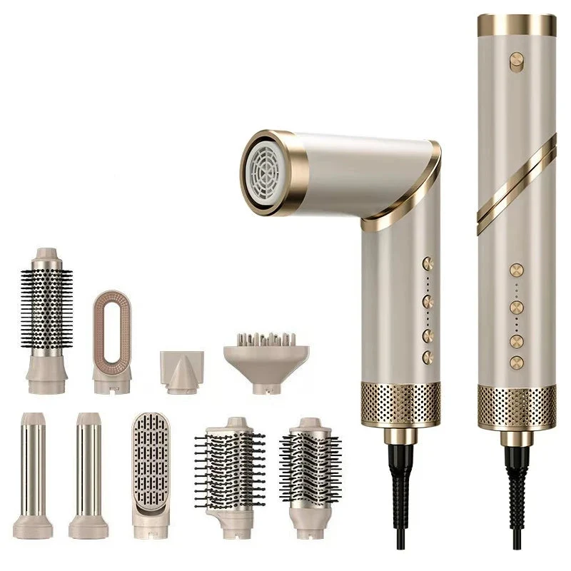 Convenient 9-in-1 Hair Dryer Hot Comb Curling Iron Straightener Set Superior