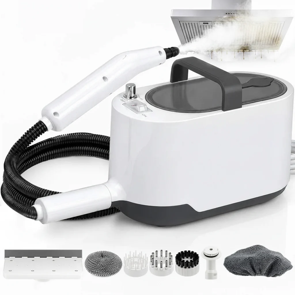 Expertly Made Portable Handheld High Pressure Steam Cleaner with Multi-Surface Accessories 1200W Healthy