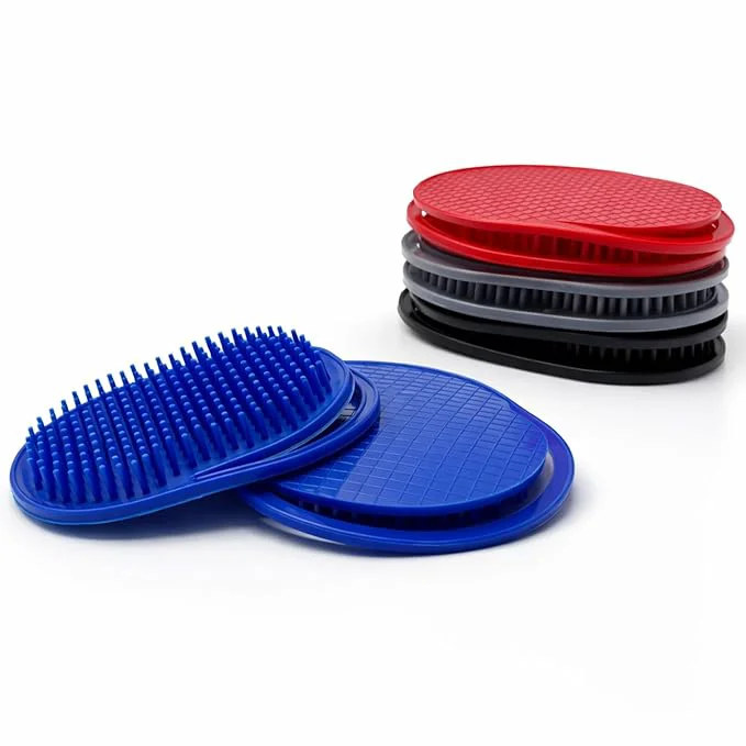 Stylish GENTS Palm Hair Brushes – Colorful Portable Styling Combs for All Hair Types Ergonomic Grip for Easy Use Set of 8 – Made in USA Practical