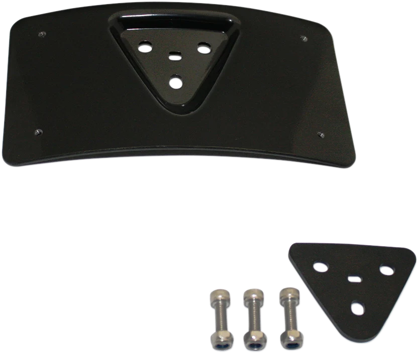 Fine Custom Dynamics Radius License Plate Mount – Black CD-PFM-B Organic