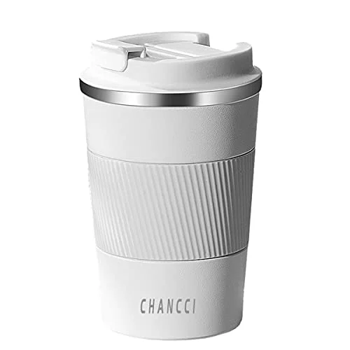 Trusted 12oz Travel Coffee Mug Spill Proof Natural