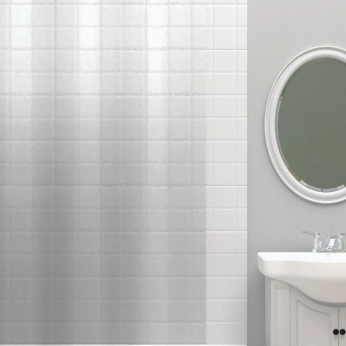 Superior Zenith Zenna Home 70 In. x 71 In. Clear PEVA Heavyweight Shower Curtain Liner Expertly Made