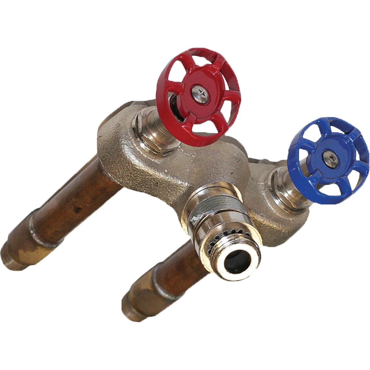 Smart Arrowhead Brass 1 2 In. SWT x 1 2 In. MIP x 8 In. Hot Cold Anti-Siphon Frost Wall Hydrant World-Class