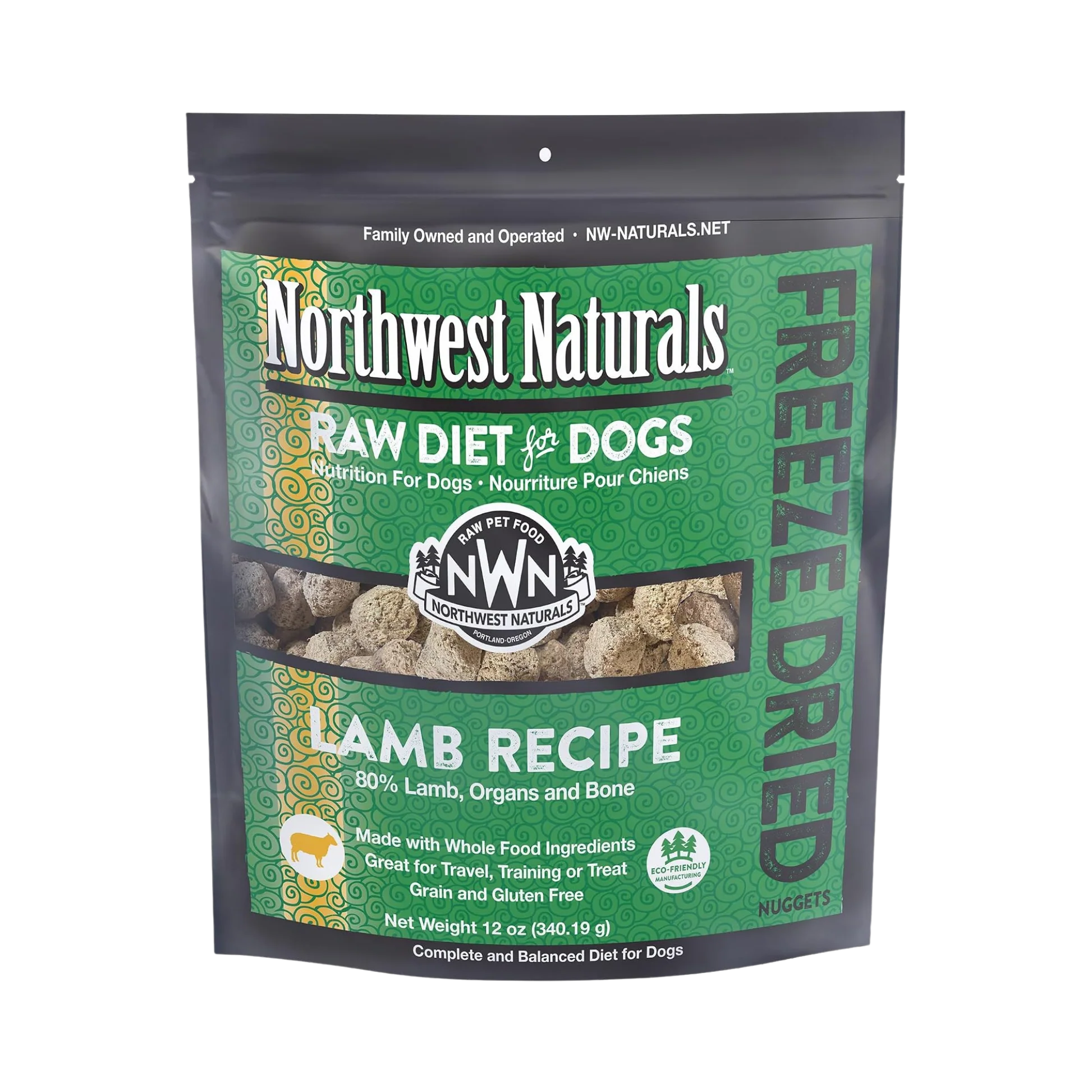 Top-Quality Northwest Naturals ze-Dried Lamb Recipe for Dogs 12oz Relaxed