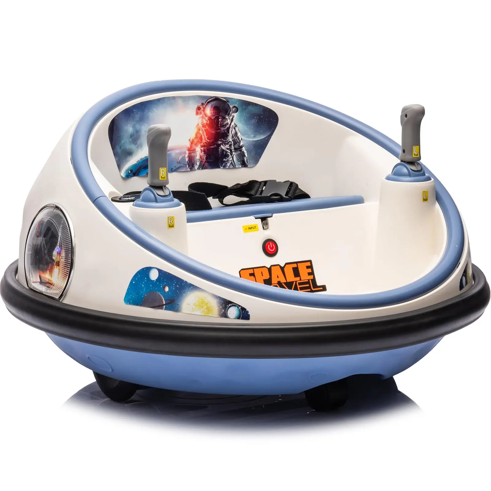 Relaxed Kids’ Electric Ride On Bumper Car with Remote Control and LED Lights Enhanced